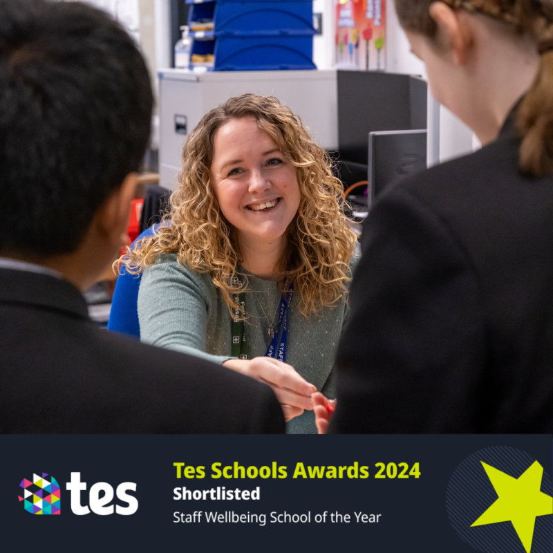 St Edward’s shortlisted for School Wellbeing Award