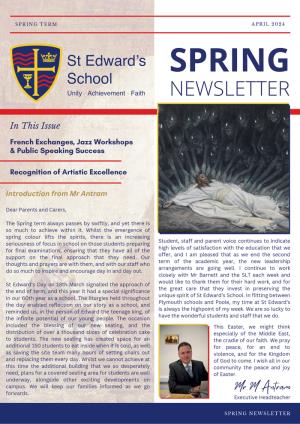 St Edward’s Spring Newsletter 2024